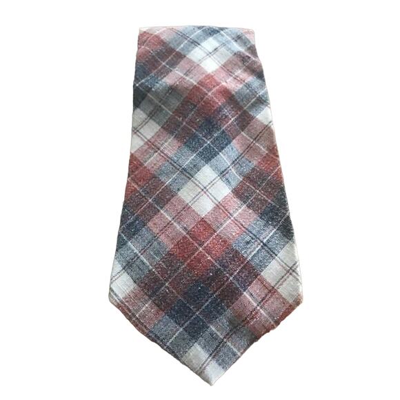 Vintage Wide Tie, Mens Red, White and Blue Tie, Del Soldato Macys Mens Store - Picture 2 of 7